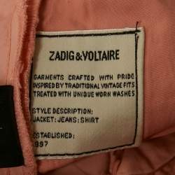 Zadig & Voltaire Pink Cotton Patrick Chino Trousers M