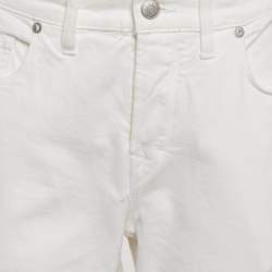 Zadig & Voltaire White Denim David Crop Jeans M Waist 32"
