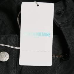 Zadig & Voltaire Black Denim Slim Fit David Jeans S Waist 31"