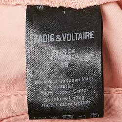 Zadig & Voltaire Pink Cotton Patrick Chino Pants S