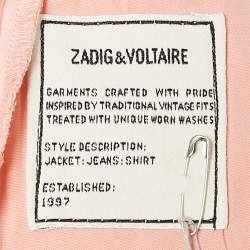 Zadig & Voltaire Pink Cotton Patrick Chino Pants S