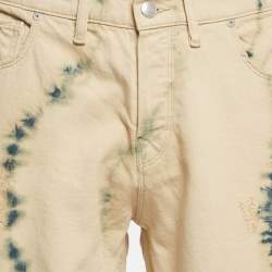 Zadig & Voltaire Cream Tie Dye Denim David Jeans M Waist 32"