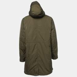 Zadig & Voltaire Green Synthetic Detachable Lining Bob Parka Jacket L