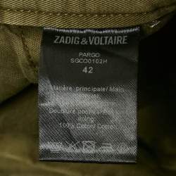 Pre Owned Zadig & Voltaire Green Cotton Pargo Cargo Pants L