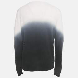 Pre Owned Zadig & Voltaire Pink/Black Ombre Cotton Knit Kennedy Sweater XL