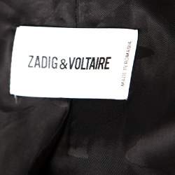 Zadig and Voltaire Black Wool Version Smocking Blazer S
