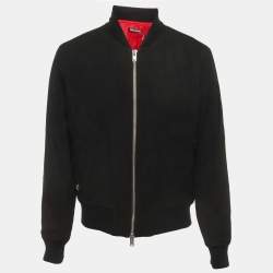 Zadig & Voltaire Black Wool Blend Zip Front Jacket XL