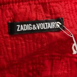 Zadig & Voltaire Black Wool Blend Zip Front Jacket XL