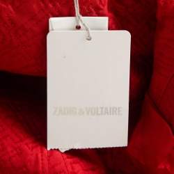 Zadig & Voltaire Black Wool Blend Zip Front Jacket XL