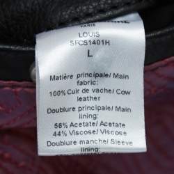 Zadig & Voltaire Black Leather Louis Biker Jacket L