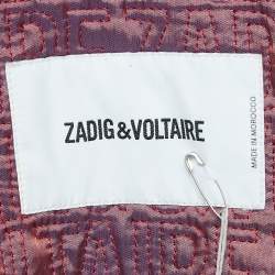 Zadig & Voltaire Black Leather Louis Biker Jacket L