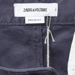 Zadig & Voltaire Blue Cotton Patrick Chino Trousers S