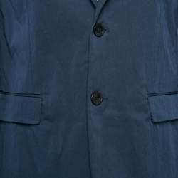 Zadig & Voltaire Marine Blue Cotton Blend Tailored Venice Blazer M