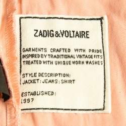 Zadig & Voltaire Pink Cotton Patrick Chino Trousers S