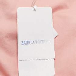 Zadig & Voltaire Pink Cotton Patrick Chino Trousers M