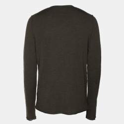 Zadig & Voltaire Olive Green Wool Knit Sweaters M