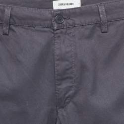 Zadig & Voltaire Navy Blue Gabardine Patrick Chino Trousers S