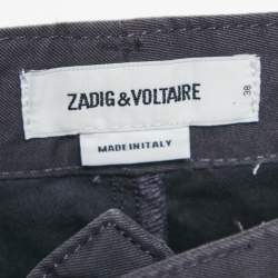 Zadig & Voltaire Navy Blue Gabardine Patrick Chino Trousers S