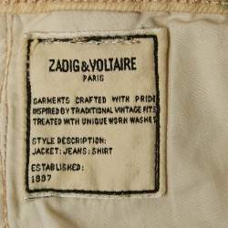 Zadig & Voltaire Cream Tie Dye Denim David Jeans M Waist 32"