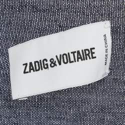 Pre Owned Zadig & Voltaire Agathe Blue Cotton Monastir Henley T-shirt XL