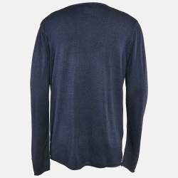 Pre Owned Zadig & Voltaire Agathe Blue Cotton Monastir Henley T-shirt XL