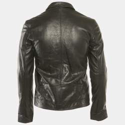 Zadig & Voltaire Black Leather Zip-Up Lasso Jacket XS