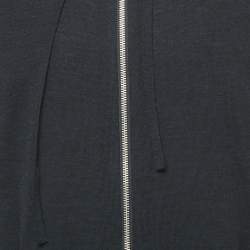 Pre Owned Zadig & Voltaire Midnight Blue Zip-Up Hooded Clash Sweatshirt L