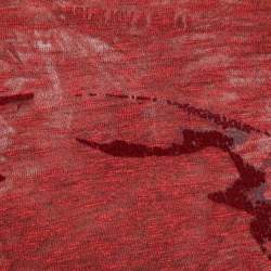 Pre Owned Zadig & Voltaire Red Jersey Monastir Overdyed T-Shirt XL