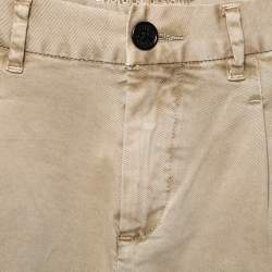 Pre Owned Zadig and Voltaire Beige Stretch Cotton Pomeriggio Trousers S