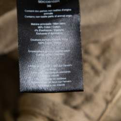 Pre Owned Zadig and Voltaire Beige Stretch Cotton Pomeriggio Trousers S