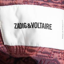 Pre Owned Zadig & Voltaire Black Leather Louis Biker Jacket L