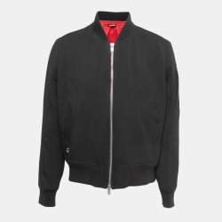 Zadig & Voltaire Black Wool Blend Zip Front Jacket XL