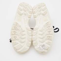 Zadig and Voltaire Cream Leather Low Top Sneakers Size 39