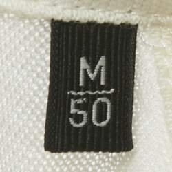 Pre Owned Zegna Off-White Cotton Polo T-Shirt L