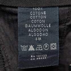 Zegna Sport Black Cotton Regular Fit Pants XL/Waist 37"