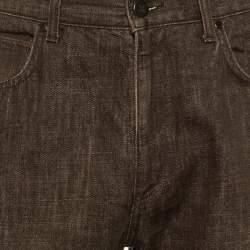 Zegna Sport Brown Denim Regular Fit Jeans M/Waist 33"