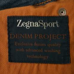 مملوكة مسبقًا Zegna Sport Dark Blue Denim Jeans M Waist 34 " 