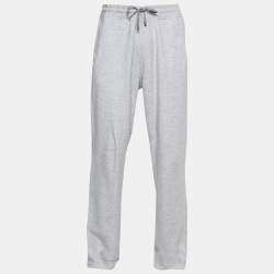 Zegna Sport Grey Mélange Terry Knit Joggers XL