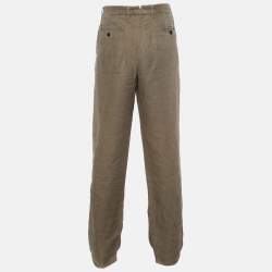 Zegna Sport Beige Linen Regular Fit Pants XL  