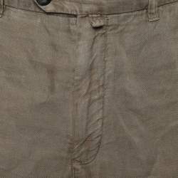 Zegna Sport Beige Linen Regular Fit Pants XL  