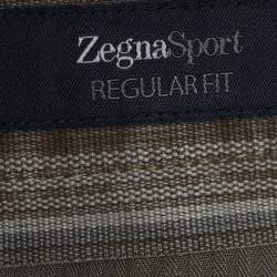 Zegna Sport Beige Linen Regular Fit Pants XL  
