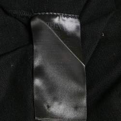 Pre Owned Zegna Black Jersey Polo T-Shirt L
