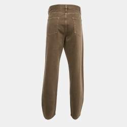 Pre Owned Zegna Brown Denim Classic Fit Jeans XXL/Waist 38"