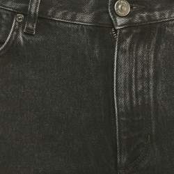 Pre Owned Zegna Faded Black Denim Slim Fit Jeans M/Waist 30"