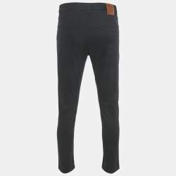مملوكة مسبقًا Zegna Navy Blue Gabardine Slim Fit Jeans M/Waist 31"