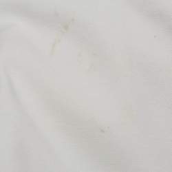 Pre Owned تي شيرت زينيا كت كتان أزرق ياقة مدورة مقاس كبير جداً