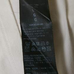 مملوكة مسبقًا تي شيرت زينيا كت كتان أزرق ياقة مدورة مقاس كبير جداً