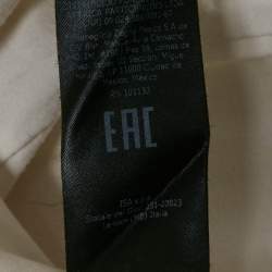 مملوكة مسبقًا تي شيرت زينيا كت كتان أزرق ياقة مدورة مقاس كبير جداً