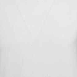 مملوكة مسبقًا تي شيرت زينيا كت كتان أزرق ياقة مدورة مقاس كبير جداً