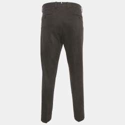 Pre Owned بنطلون زينيا دينم بني تشينوس قصة تشينوس مقاس كبير جدًا - إكس لارج مقاس 36"